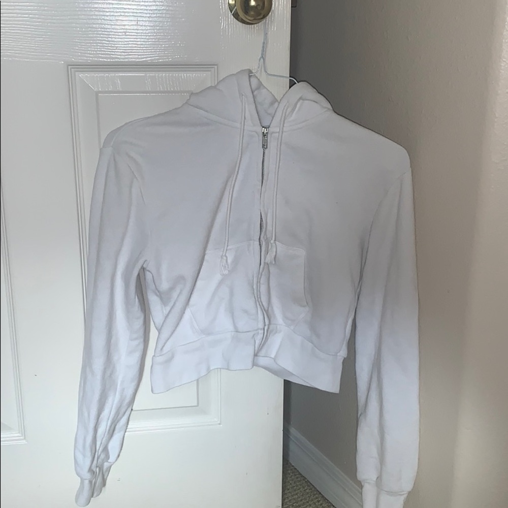 Brandy Melville Cropped White Jacket